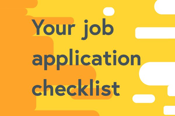 Your job application checklist