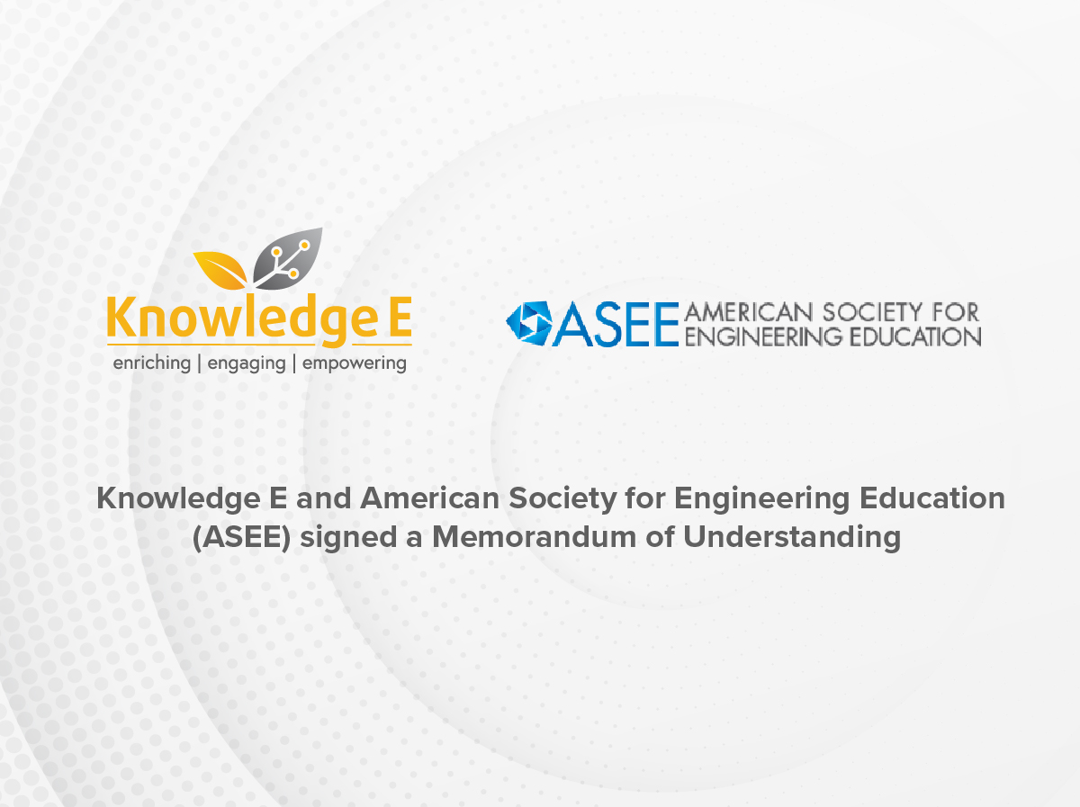 Knowledge E and American Society for Engineering Education (ASEE) signed a Memorandum of Understanding