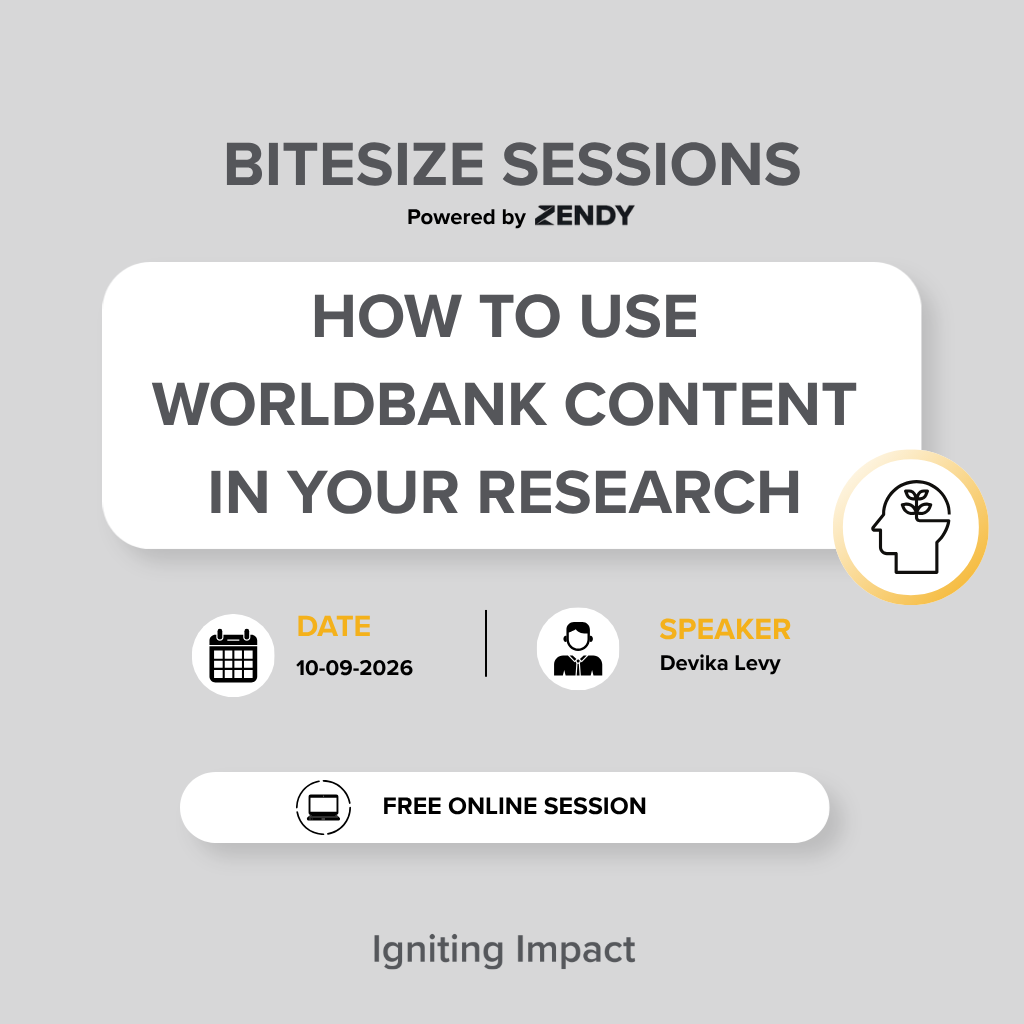 Zendy bitesize Worldbank content